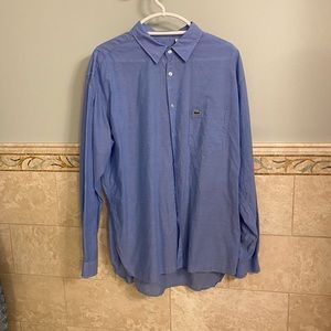 Lacoste Mens Blue Button Down